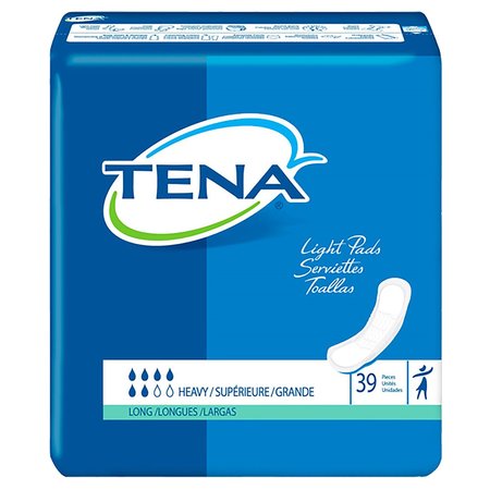 TENA TENA Light Unisex Incontinent Pad Long Length 15" L, PK 39 47619